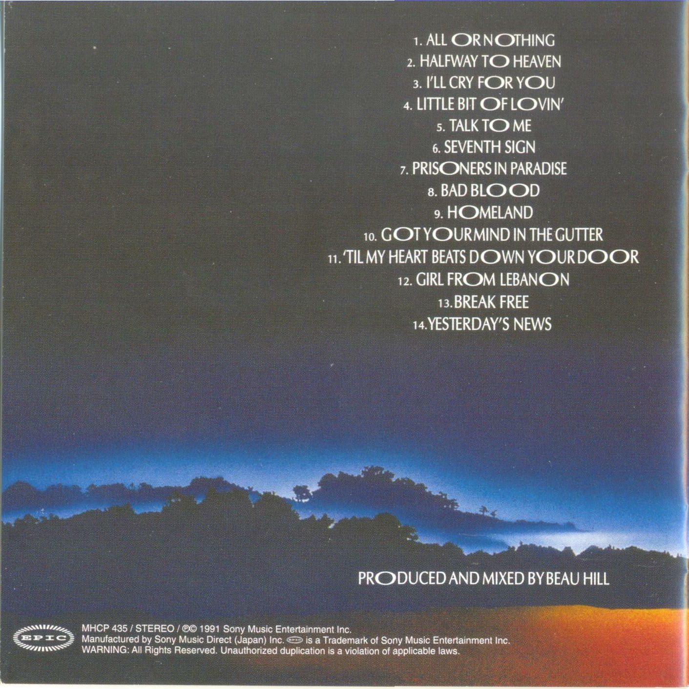 Europe  Prisoners In Paradise : Booklet 7 JPN